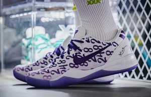 Nike Kobe 8 Protro Court Purple FQ3549 100 onfoot left