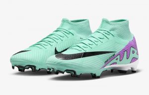 Nike Mercurial Superfly 9 Academy Hyper Turquoise DJ5625 300 front corner