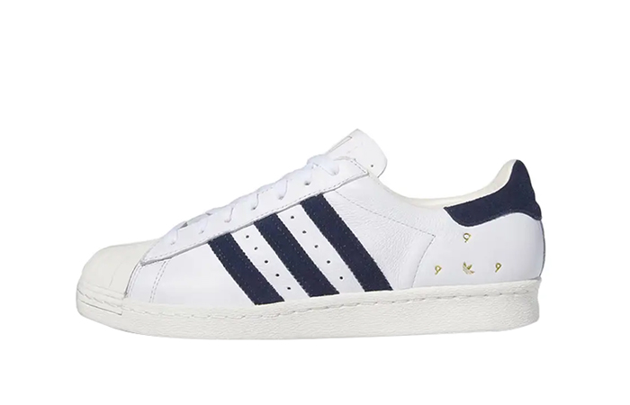 Pop Trading Company × adidas Superstar ADV White Navy IE3408 featured image