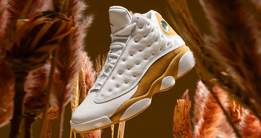Step Up Your Sneaker Game With The Jaw Dropping Air Jordan 13 Wheat lifestyle left