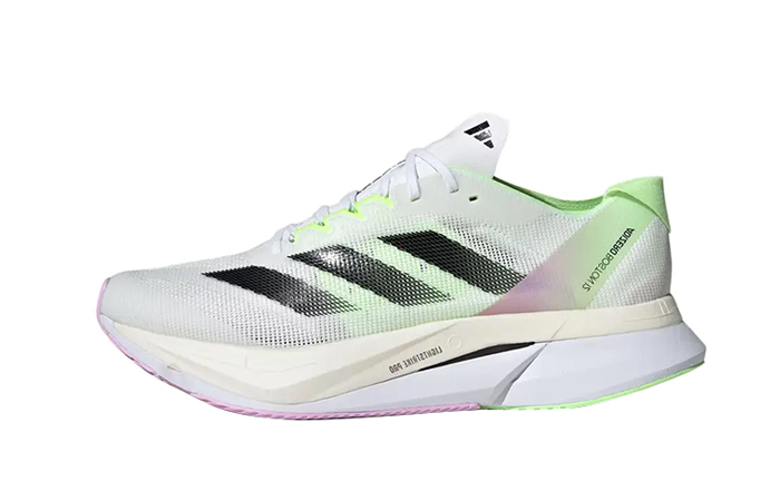 adidas Adizero Boston 12 White Black Green Spark IG3321 - Where To Buy ...