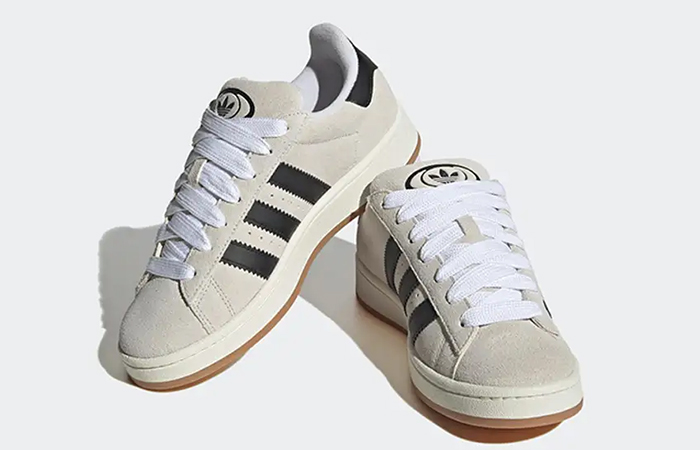 adidas Campus 00s Crystal White Black GY0042 lifestyle front