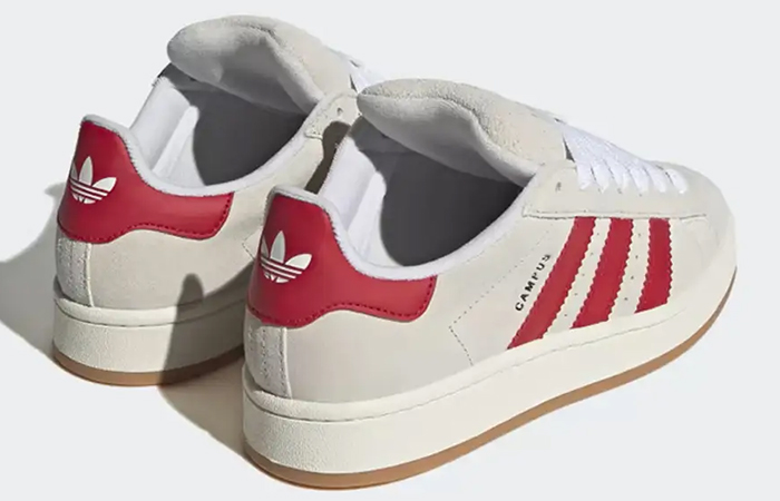 adidas Campus 00s White Better Scarlet GY0037 back corner