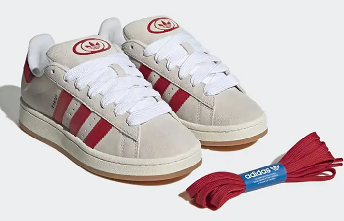 adidas Campus 00s White Better Scarlet GY0037 front corner
