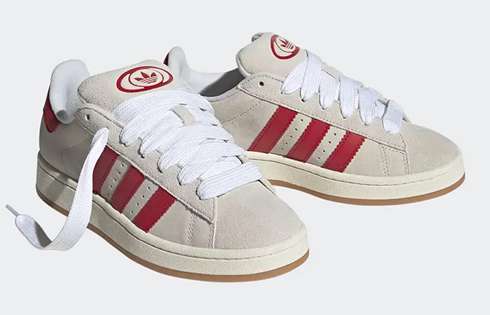 adidas Campus 00s White Better Scarlet GY0037 lifestyle front corner