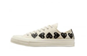 Comme des Garcons PLAY x Converse Chuck 70 Low Multi Heart Milk A08150C featured image