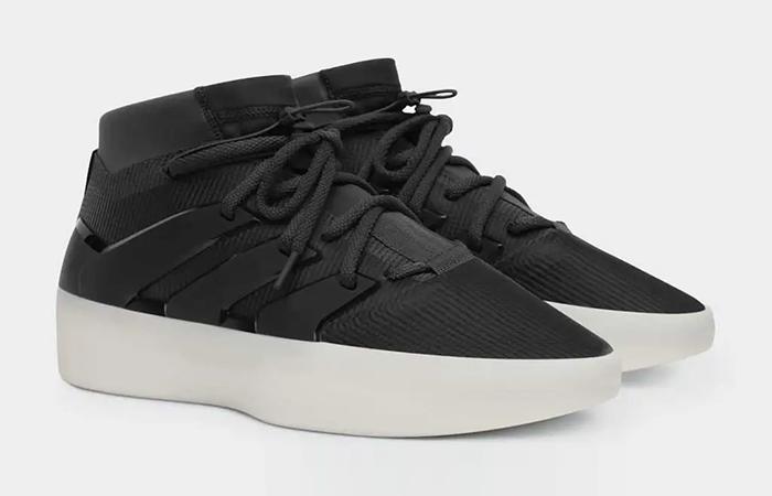 Fear of God Athletics x adidas Rivalry Mid Carbon IF6680 front corner