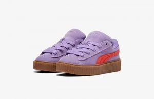 Fenty x PUMA Creeper GS Phatty Lavender Red 397587 03 front corner