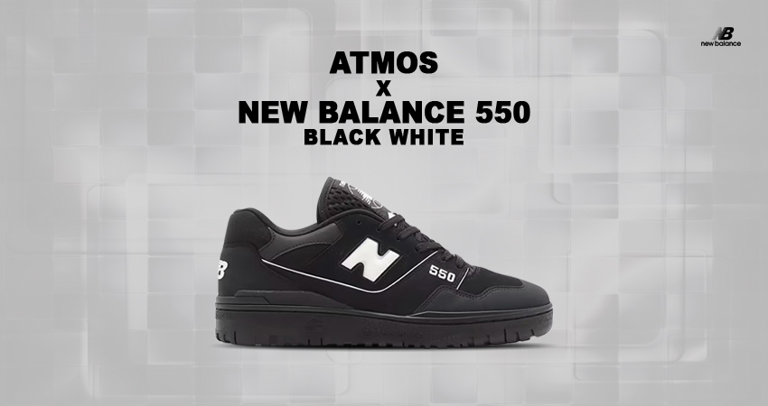 First Look Of The atmos x New Balance 550 "Black/White"