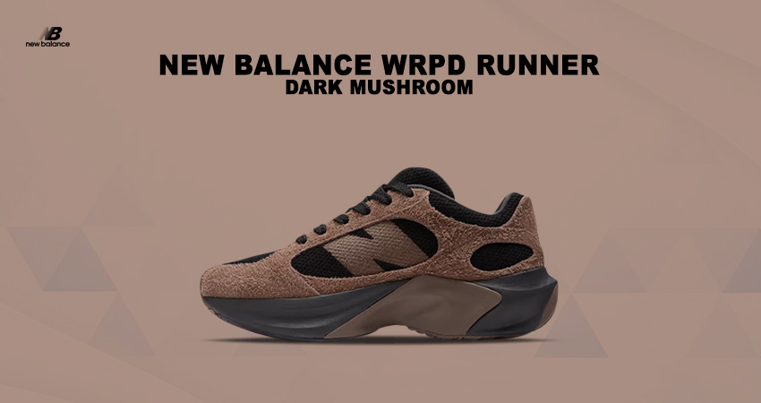 New Balance Warped Runner Gets A Sleek Makeover In ‘Dark Mushroom featured image