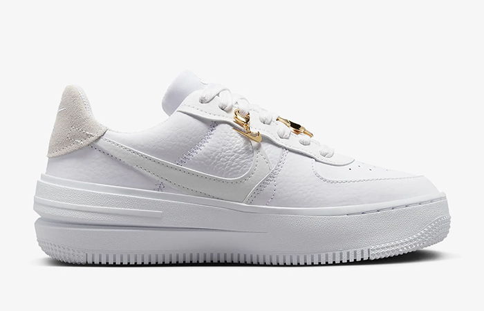 Nike Air Force 1 PLT.AF .ORM White Metallic Gold FB8473 100 right