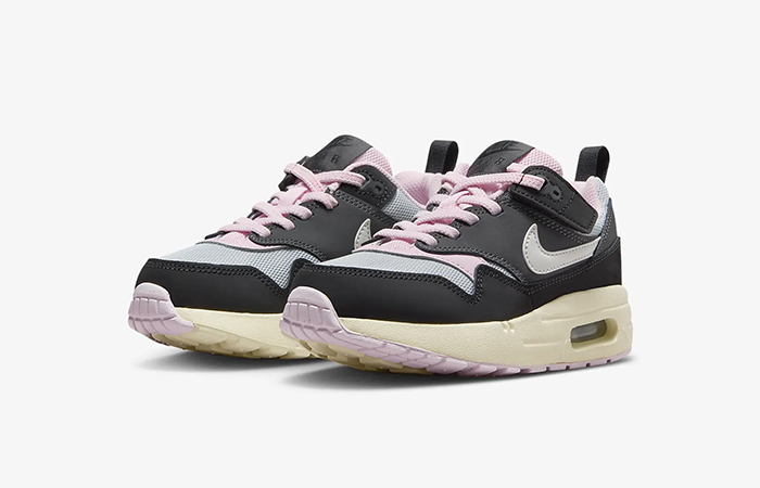 Nike Air Max 1 PS Anthracite Pink Foam DZ3308 004 front corner