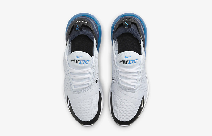 Nike Air Max 270 GS Football Grey Thunder Blue 943345 033 up