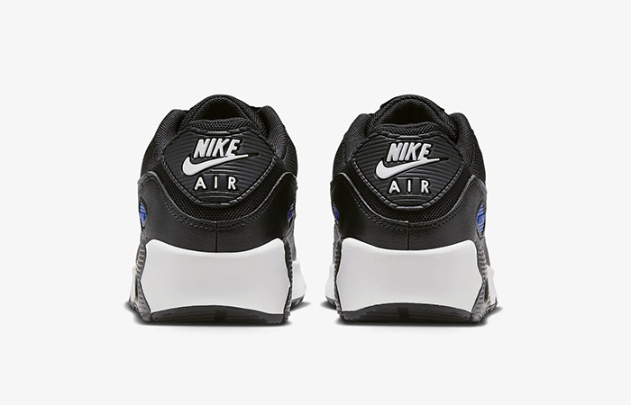 Nike Air Max 90 GS Black Court Blue FZ4355 001 back