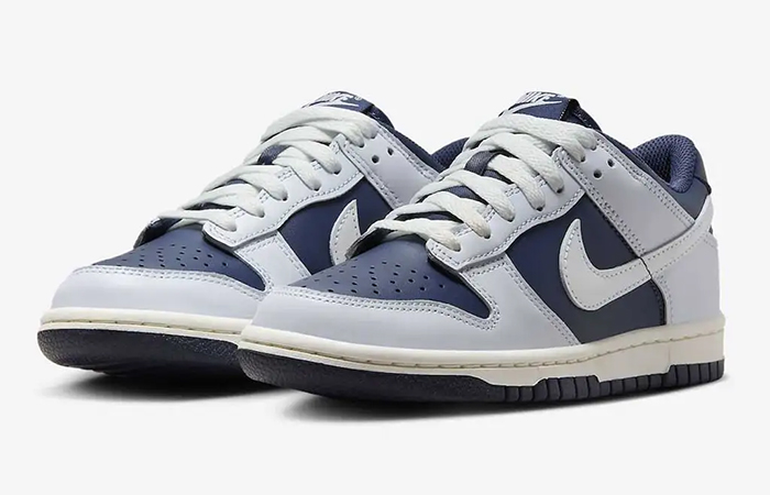 Nike Dunk Low GS Ice Blue Obsidian FB9109 002 front corner