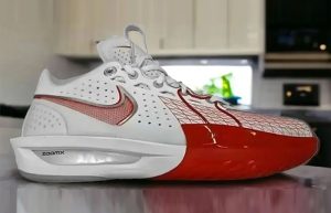 Nike GT Cut 3 White Picante Red DV2913 101 lifestyle right