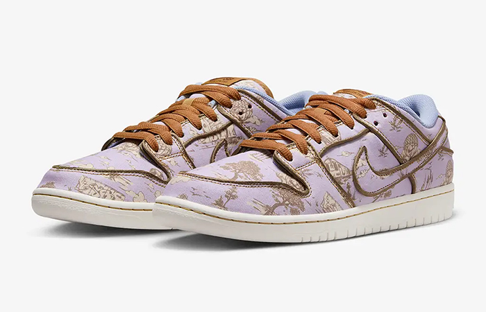 Nike SB Dunk Low Premium Pastoral Print FN5880 001 front corner