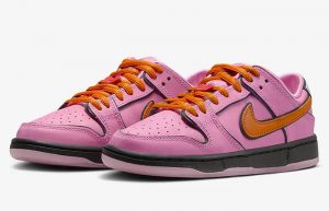 The Powerpuff Girls x Nike SB Dunk Low PS Blossom FZ3351 600 front corner