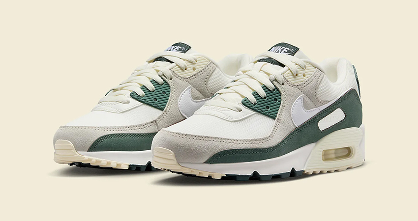 The Womens Exclusive Nike Air Max 90 ‘Vintage Green Is A Sneaker Treat front corner