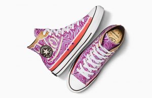 Wonka x Converse Chuck Taylor High Swirl A08154C up