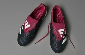 adidas Predator Elite Boots Black Burgundy IF8897 lifestyle up