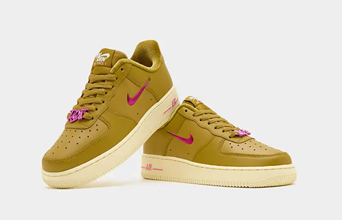 Nike Air Force 1 Low Just Do It Brown Pink FB8251 700 lifestyle front