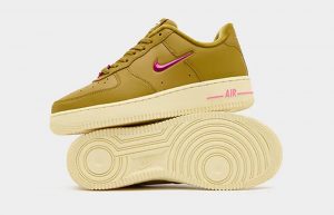 Nike Air Force 1 Low Just Do It Brown Pink FB8251 700 lifestyle right