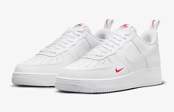 Nike Air Force 1 Low White University Red FZ7187 100 front corner