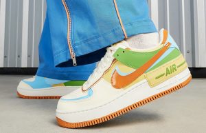 Nike Air Force 1 Shadow Multi Color DZ1847 103 onfoot left