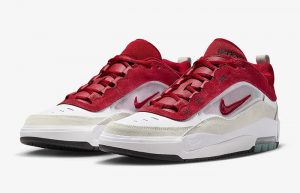 Nike Air Max Ishod White Varsity Red FB2393 100 front corner