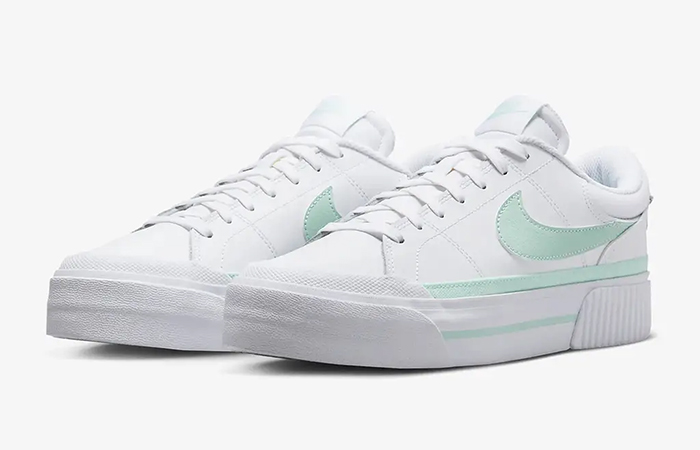 Nike Court Legacy Lift White Mint Foam FZ3770 100 front corner