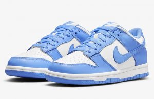 Nike Dunk Low GS White University Blue UNC CW1590 103 front corner