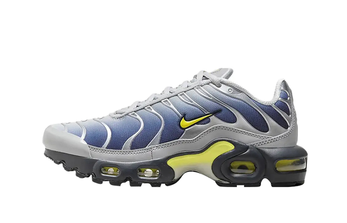 Nike TN Air Max Plus GS Silver Obsidian Yellow HF0030 001 featured image