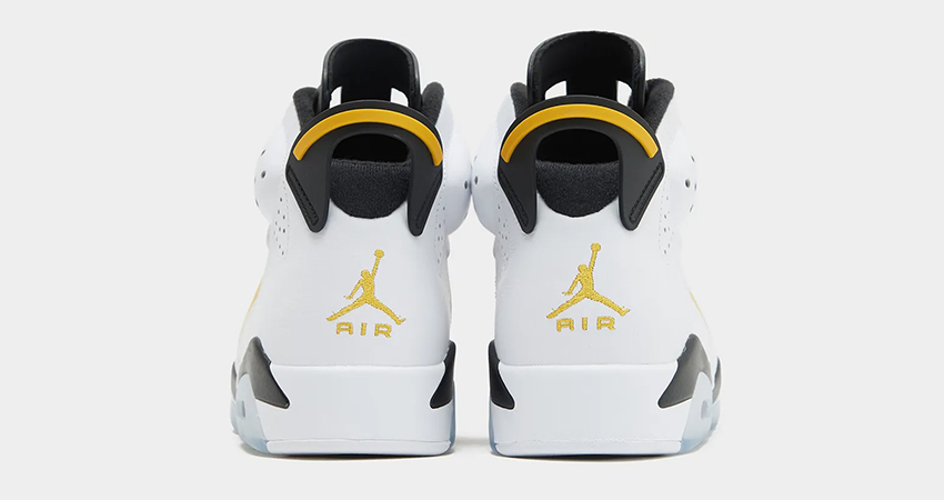 The Air Jordan 6 ‘Yellow Ochre Drop Details back