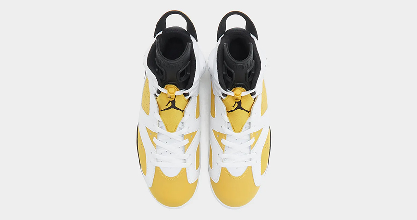 The Air Jordan 6 ‘Yellow Ochre Drop Details up
