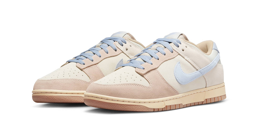 The New Nike Dunk Low Sports Stunning Beachy Shades front corner