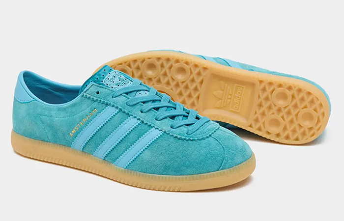 adidas Amsterdam Size Exclusive Blue IE1419 front corner