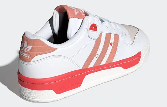 adidas Rivalry Low Heart White Clay ID5837 back corner