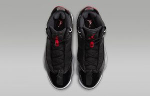Air Jordan 6 Rings Black Fire Red FZ4178 010 up