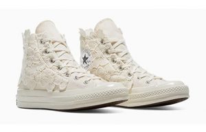 Converse All Star Hi 70 Ivory Lace A10230C front corner