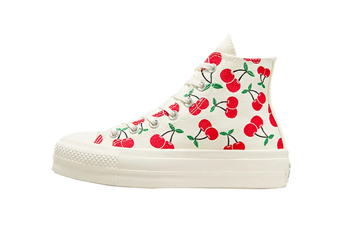 Converse Chuck Taylor Cherries Lift Platform High White Red A08096C featured image