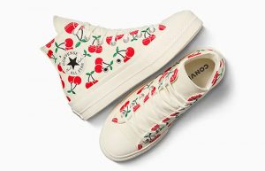 Converse Chuck Taylor Cherries Lift Platform High White Red A08096C lifestyle up