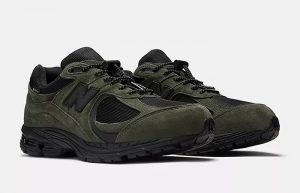 JJJJound x New Balance 2002R Gore Tex Green Black M2002RXY front corner