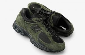 JJJJound x New Balance 2002R Gore Tex Green Black M2002RXY lifestyle front corner