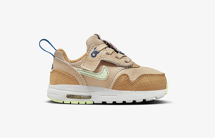 Nike Air Max 1 SE EasyOn Toddler Hemp Coconut Milk FJ3287 200 right