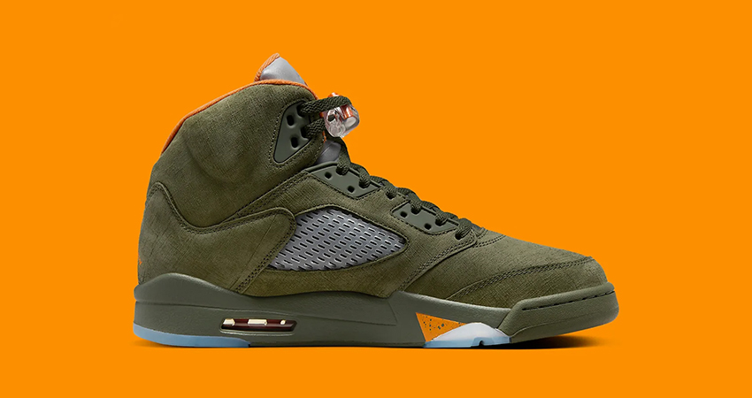 Official Images Of The Air Jordan 5 Olive right