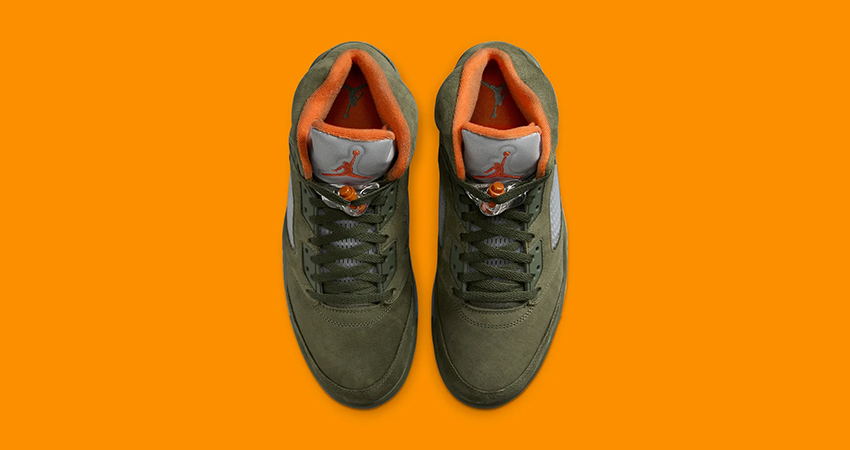 Official Images Of The Air Jordan 5 Olive up