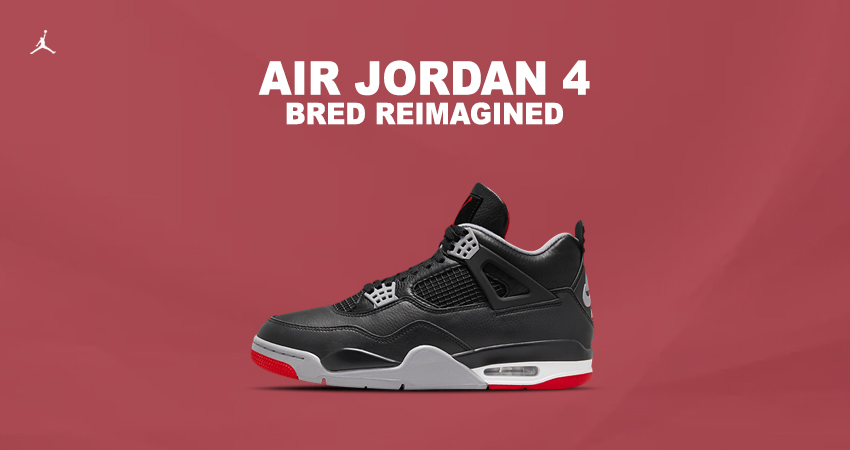 The Air Jordan 4 Bred Reimagined About To Drop Soon featured image