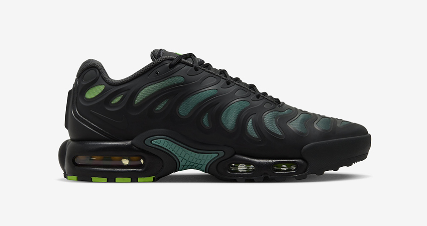 The Nike Air Max Plus Drift Black Vintage Green Drips with Style right