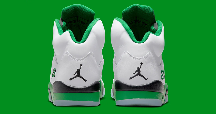 Womens Exclusive Air Jordan 5 Lucky Green Coming in Hot back